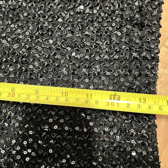 Beulah Style Sequin Mini Dress Size M / L Black Strapless Retro Y2k Glam Party - Picture 5 of 7